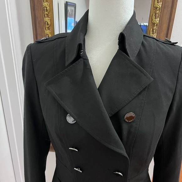 Clavin Klein Women's Black Double-Breasted Jacket size 2 - Picture 2 of 9